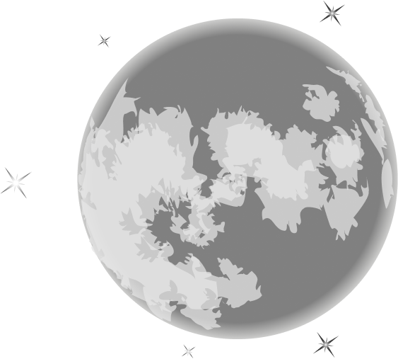 Realistic moon